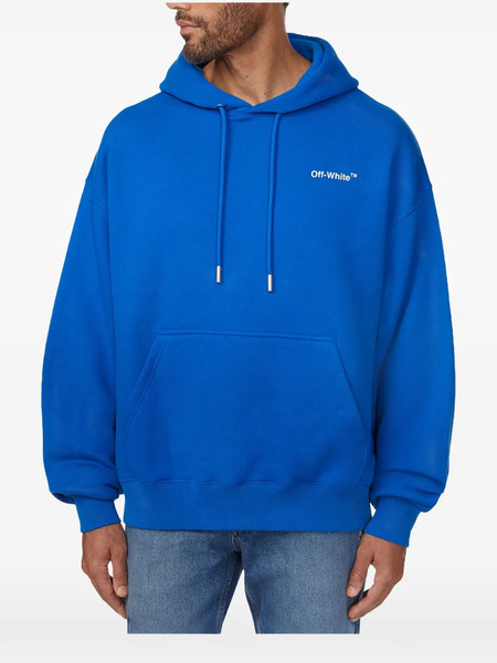  Off-white Arrows-motif Hoodie - Bleu 