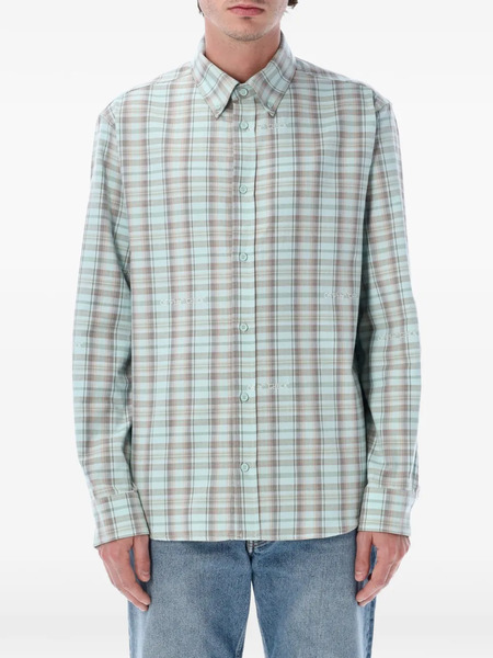  Off-white Chemise à Logo Brodé - Vert 