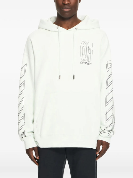  Off-white Hoodie à Logo Imprimé - Tons Neutres 