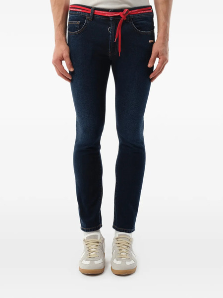  Off-white Jean à Coupe Skinny - Bleu 
