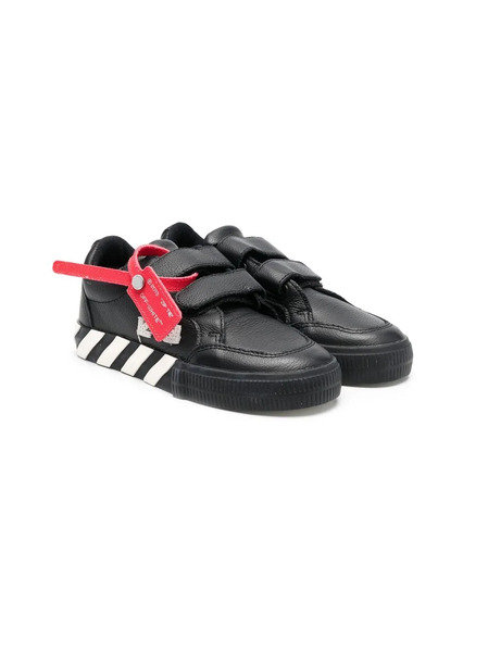  Off-white Kids Baskets Vulcanized à Attache Scratch - Noir 