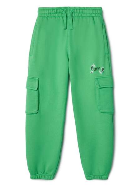  Off-white Kids Pantalon De Jogging à Imprimé Bandana - Vert 