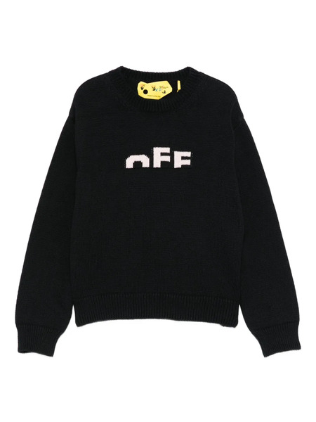  Off-white Kids Pull à Logo - Noir 