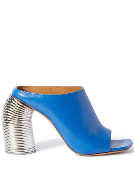  Off-white Mules Spring à Talon Haut - Bleu 