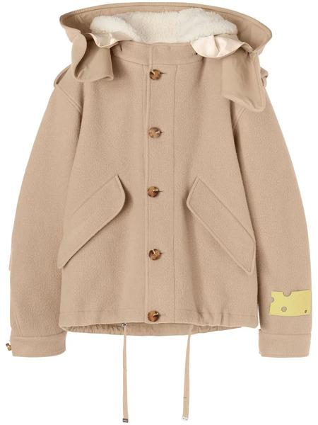  Off-white Parka Courte à Capuche - Tons Neutres 