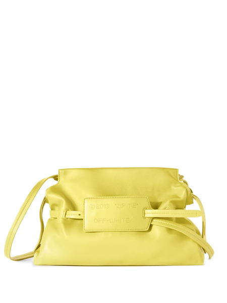  Off-white Pochette Zip Tie En Cuir - Vert 