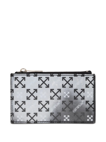  Off-white Portefeuille à Motif Arrow - Gris 