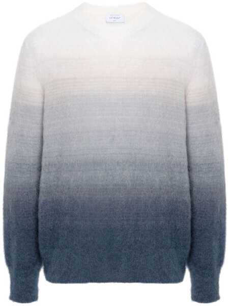  Off-white Pull à Effet Dégradé - Gris 