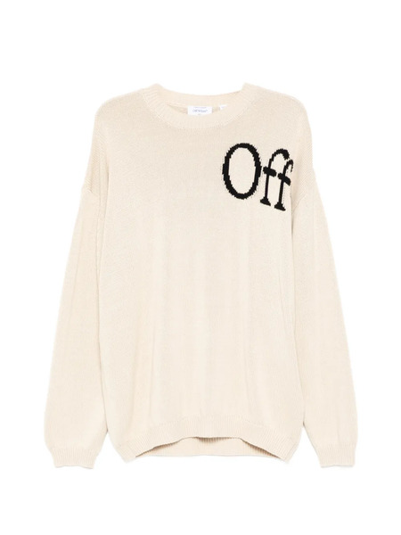  Off-white Pull à Logo Imprimé - Tons Neutres 