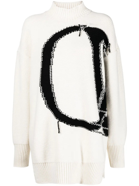  Off-white Pull Ow Maxi Logo - Blanc 