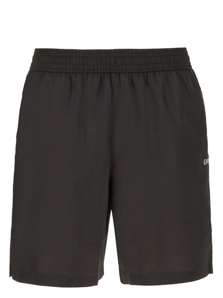  Off-white Short De Bain Scribble Diags - Noir 