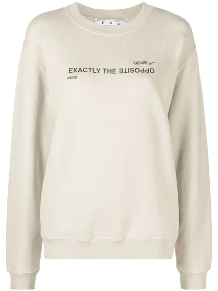  Off-white Sweat à Slogan Imprimé - Tons Neutres 