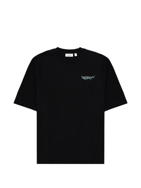  Off-white T-shirt à Imprimé Baroque - Noir 