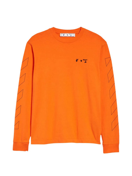  Off-white T-shirt Arrows à Manches Longues - Orange 