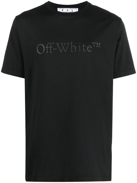  Off-white T-shirt En Coton à Logo Embossé - Noir 