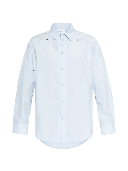  Off-white Veste En Coton à Boutonnière - Bleu 