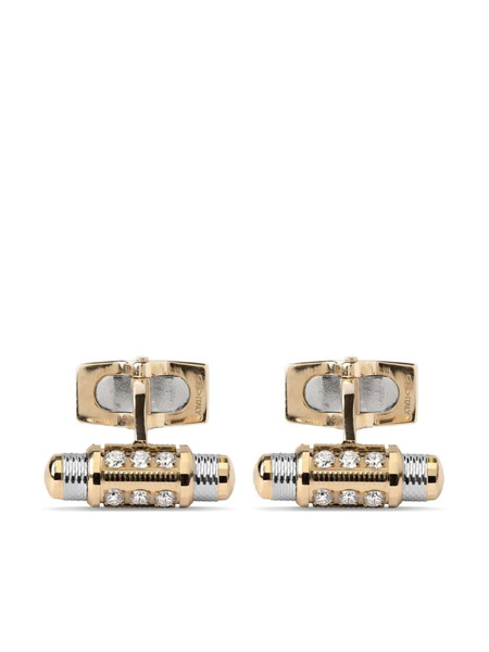  Officina Bernardi Boutons De Manchette Lumen En Or Blanc Et Jaune 18ct 