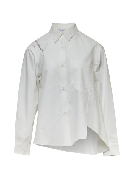  Ordinary Couture Code Chemise Oblique Flow - Blanc 