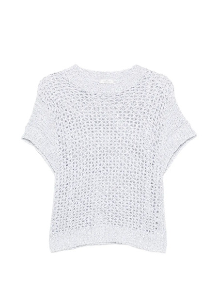 Panicale Pull En Maille Ajourée - Blanc 