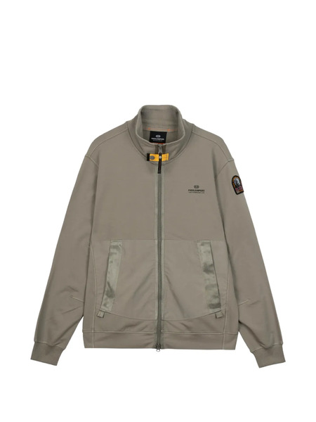  Parajumpers Pull Zippé à Patch Logo - Gris 