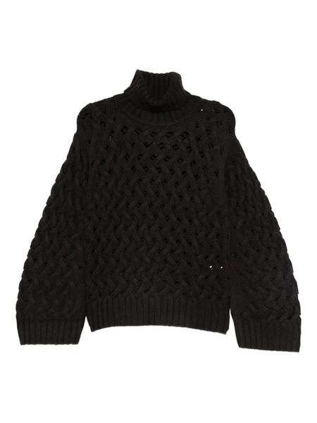  P.a.r.o.s.h. Pull En Maille Ajourée - Marron 