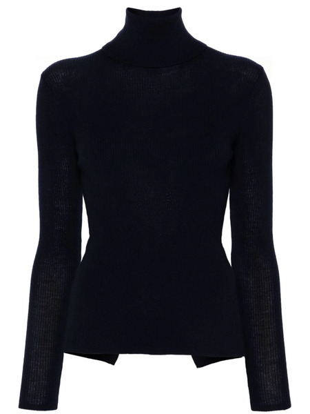  P.a.r.o.s.h. Pull En Maille Nervuré - Bleu 