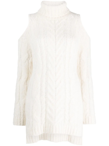  P.a.r.o.s.h. Pull En Maille Torsadée - Blanc 