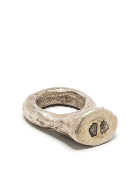  Parts Of Four Bague Tall Roman Sertie De Diamants - Argent 