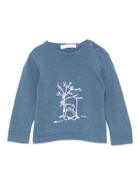  Patachou Pull à Broderies - Bleu 