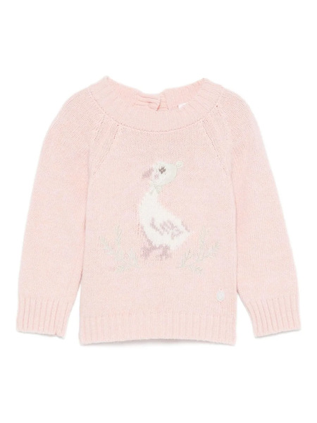  Patachou Pull à Broderies - Rose 