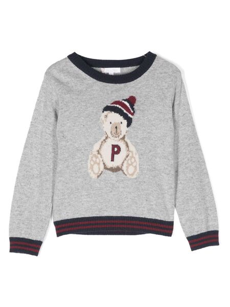  Patachou Pull En Maille Intarsia - Gris 