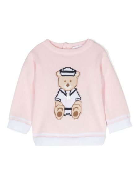  Patachou Pull En Maille Intarsia - Rose 