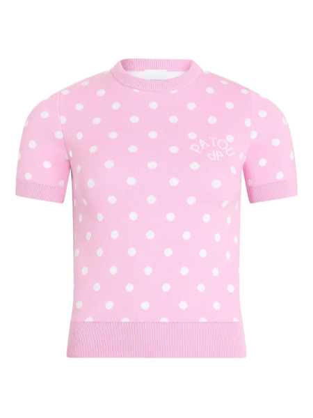  Patou Pull En Maille à Pois - Rose 