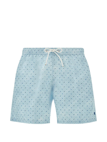  Paul & Shark Short De Bain à Imprimé Graphique - Bleu 
