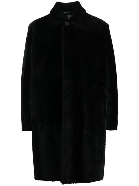  Paul Smith Manteau En Cuir à Simple Boutonnage - Noir 