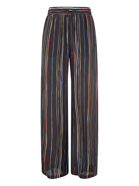  Paul Smith Pantalon Ample à Rayures - Bleu 