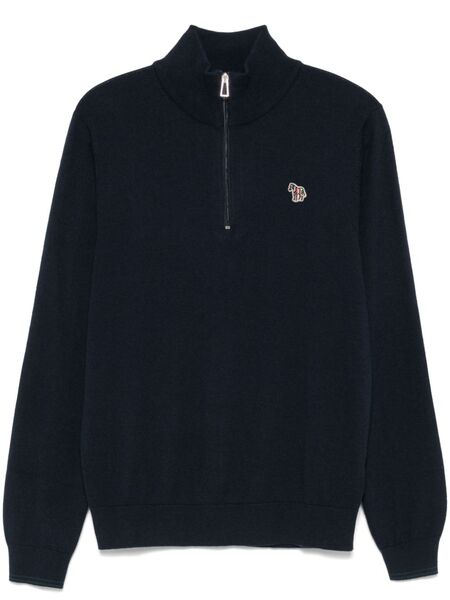  Paul Smith Pull à Col Zippé - Bleu 
