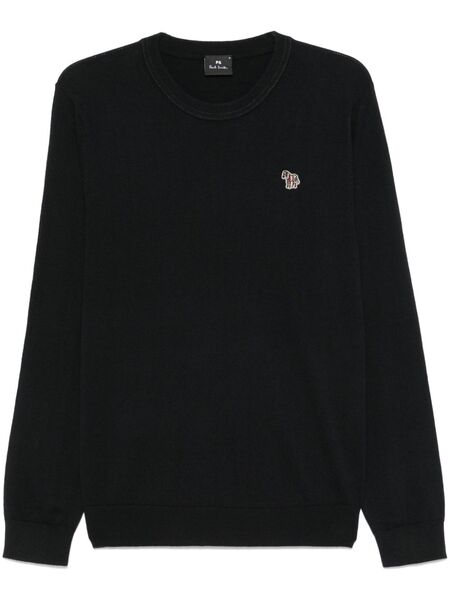  Paul Smith Pull à Patch Zèbre - Noir 