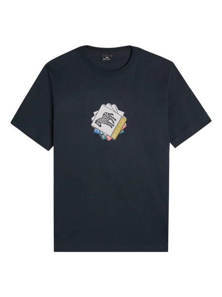  Paul Smith T-shirt à Imprimé Zèbre - Bleu 