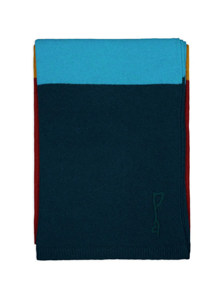  Paula Couverture à Rayures - Bleu 