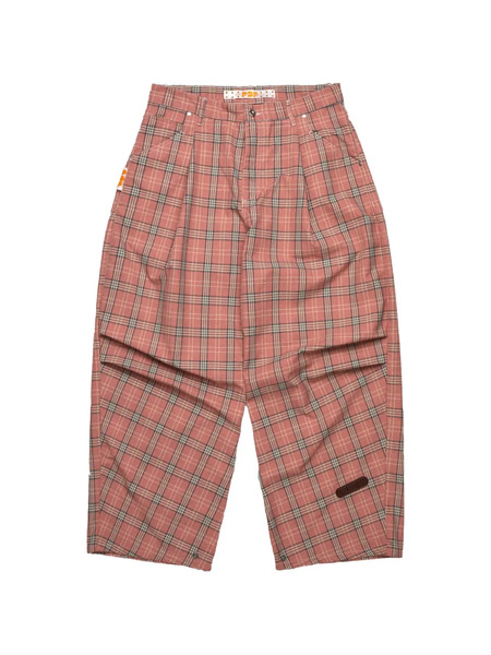  Pdf Pantalon Plissé à Carreaux - Rose 