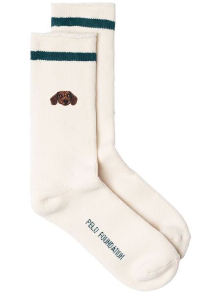  Pelo Foundation Chaussettes Sausage Dog - Blanc 
