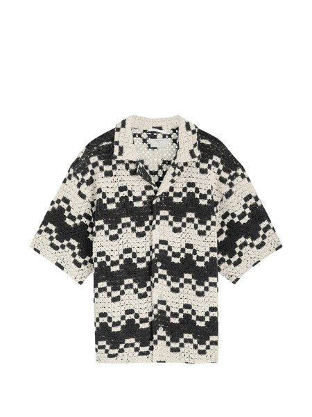  Percival Naples Crochet Shirt - Noir 