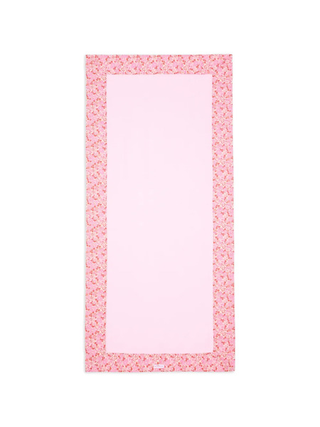  Pesciolino Rosso Kids Serviette De Bain à Bordure Florale - Rose 
