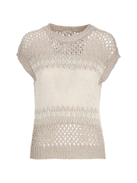  Peserico Pull à Sequins - Tons Neutres 
