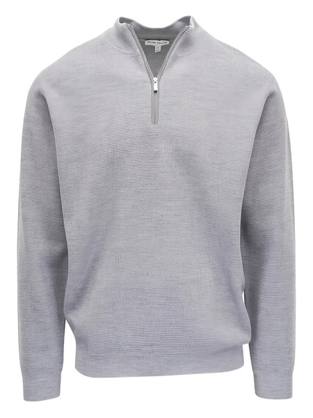 Peter Millar Pull à Col Zippé - Gris 