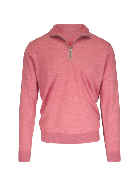  Peter Millar Pull Excursionist Flex à Col Zippé - Rose 