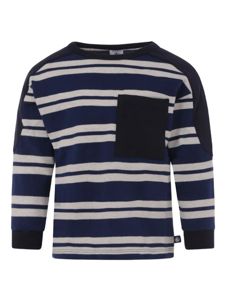  Petit Bateau Pull à Rayures - Bleu 