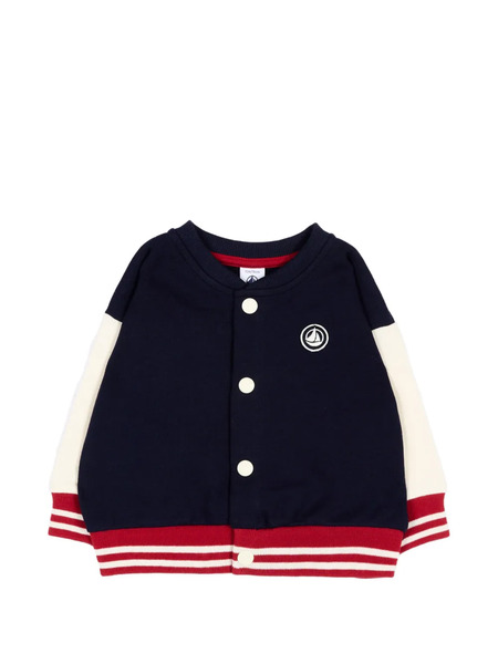  Petit Bateau Teddy Logo-patch Bomber Jacket - Bleu 