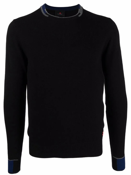  Peuterey Pull à Bords Contrastants - Noir 